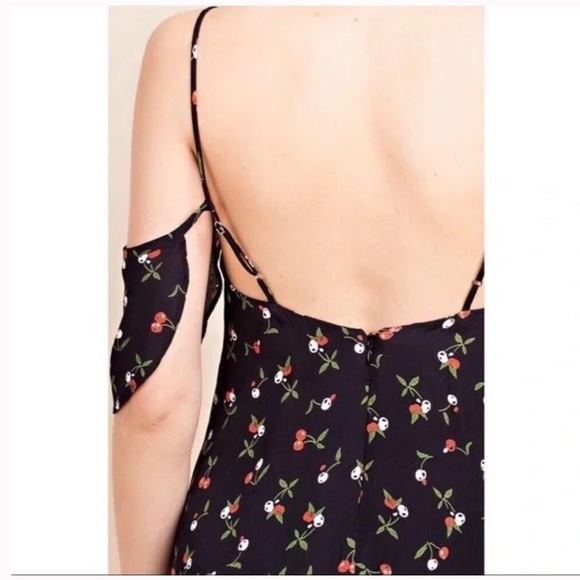 HONEY PUNCH Cherry Print Cold Shoulder Mini Dress - Picture 3 of 11